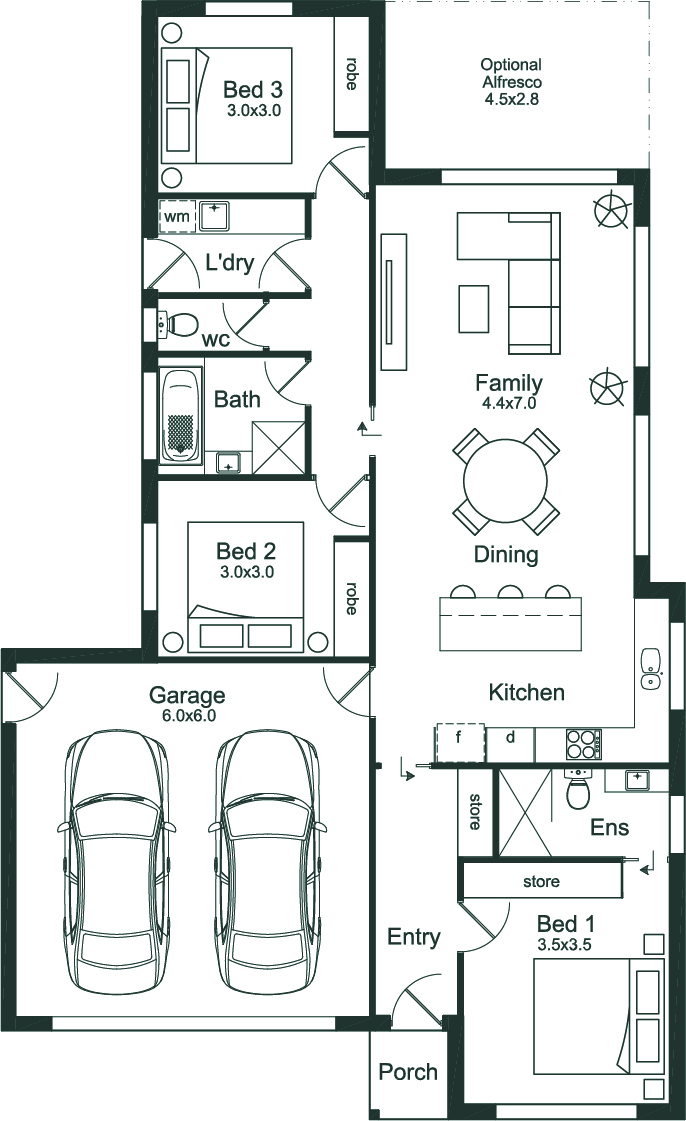 The Candela floor plan image