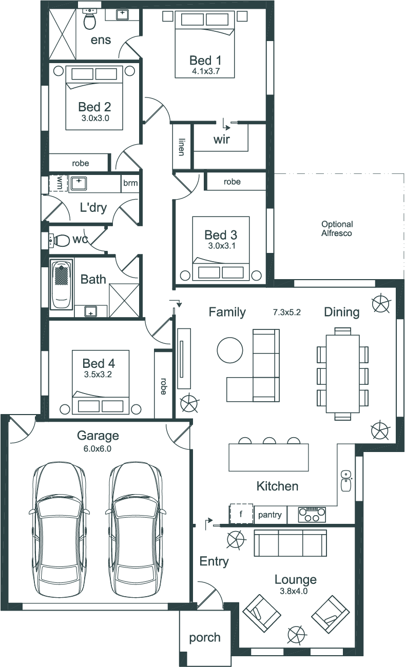 The Warhol floor plan image