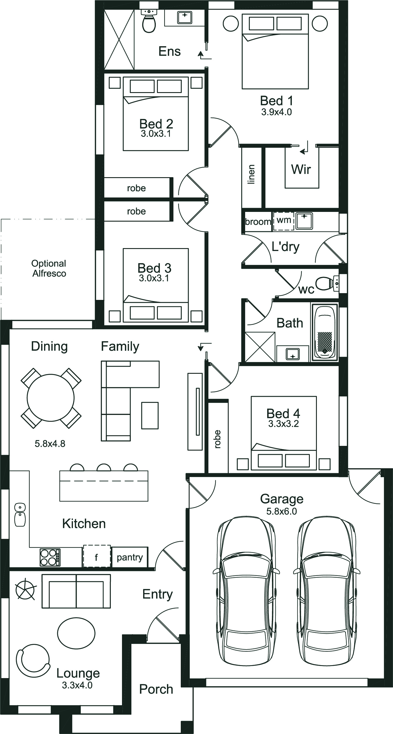 The Quartz floor plan image