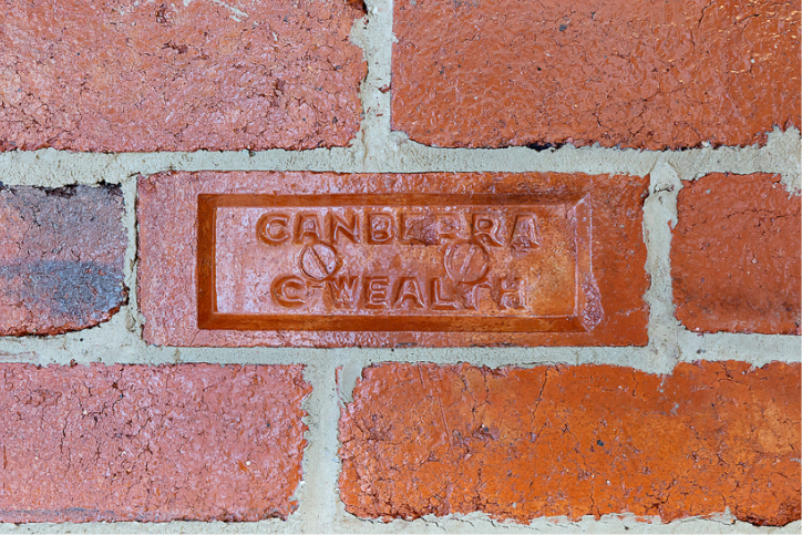 Closeup of brickwork