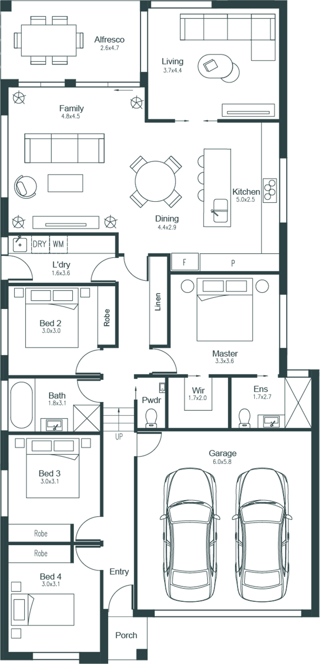 The Duella floor plan image